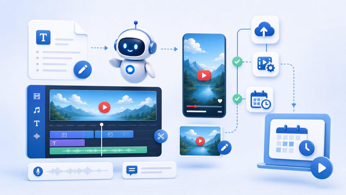 YouTube Auto Studio イラスト